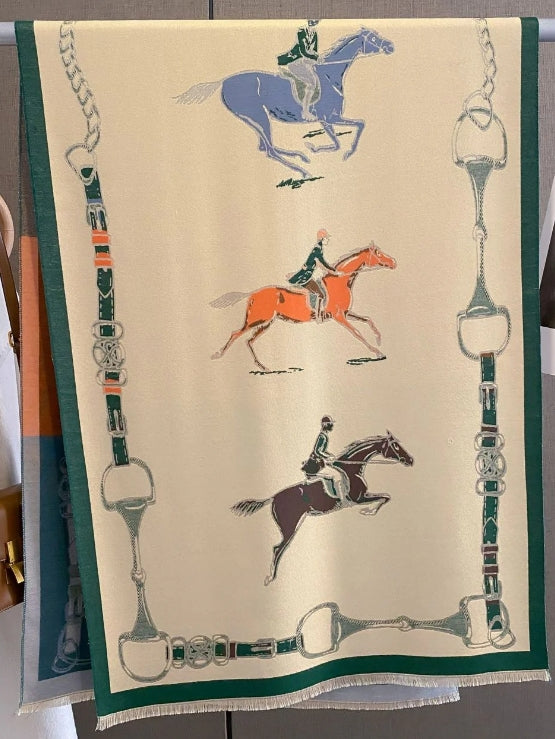 Acrylic Cashmere Scarf - Hunter