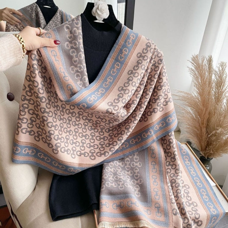 Acrylic Cashmere Scarf - Snaffle Bit