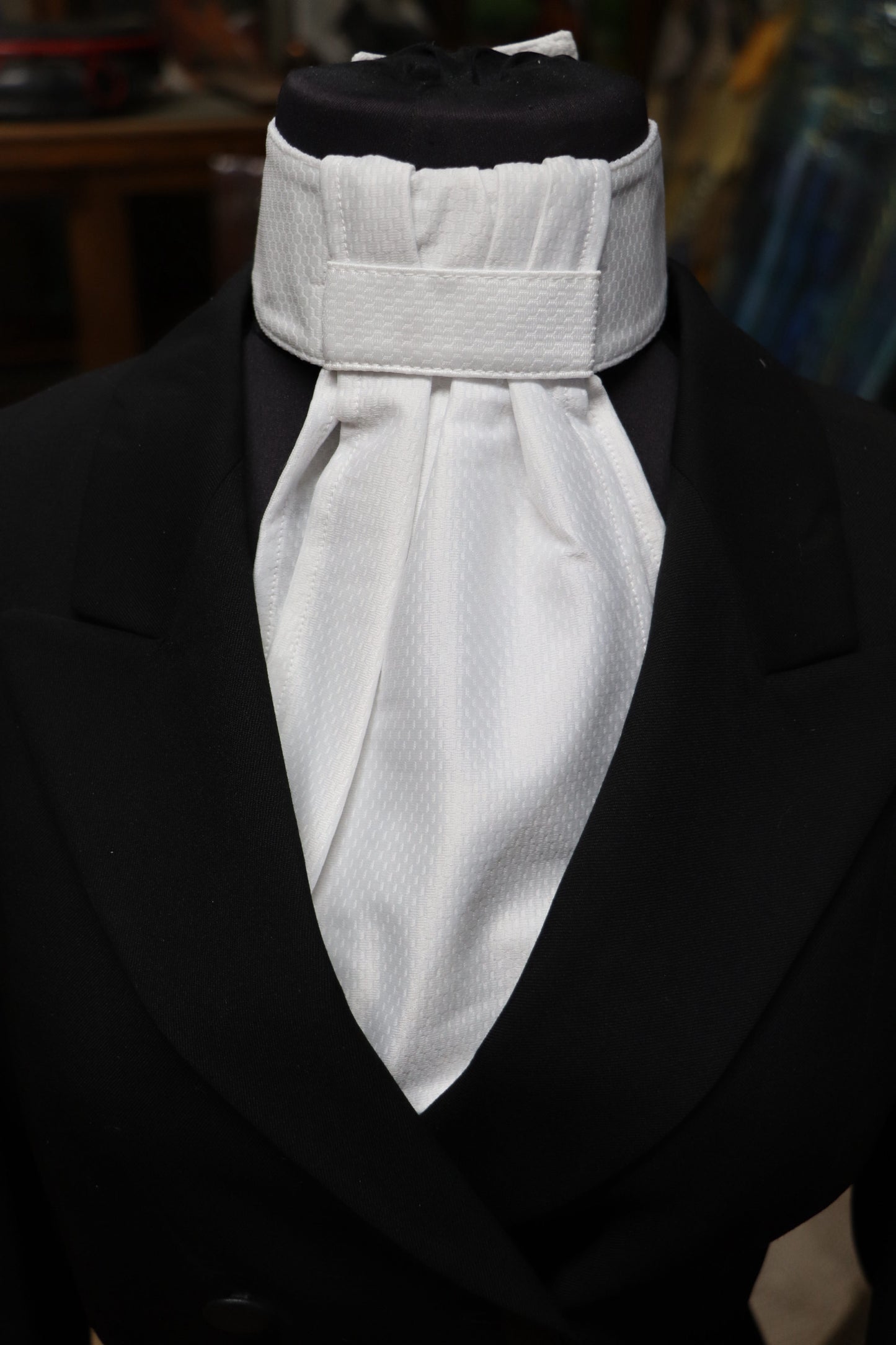 Pretied Ruffle Stock Tie