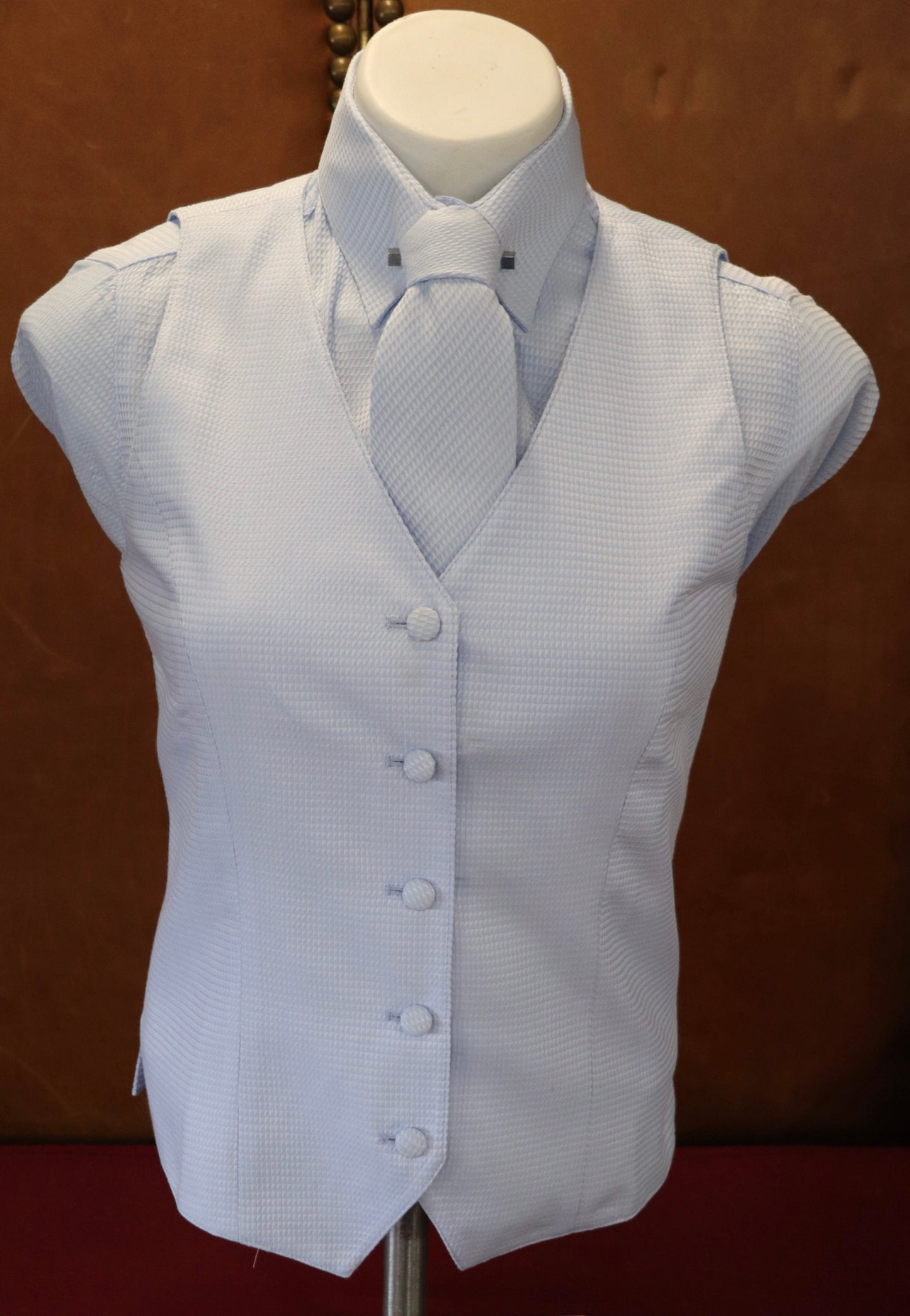 Blue Split Square Show Shirt